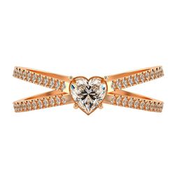 VALANOVA Women 18 Kt 925 Sterling Silver Lab Grown 0.59 CT Diamond Ring 2.01 gm-image-46