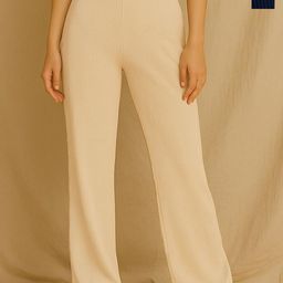 Fabflee Women Pack of 2 Striped Regular Fit Mid-Rise Flat-Front Trousers-picture-24