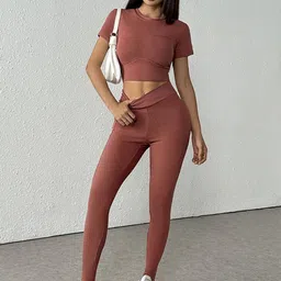 Outzidr Crop Top With Tight Co-Ords-picture-28