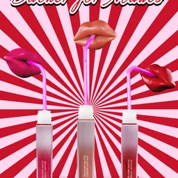Just Herbs Relaxed Matte Set Of 3 Liquid Lipstick - 4ml Each - Deep Desire-49