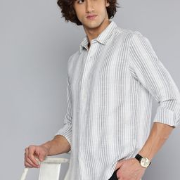 Flying Machine Slim Fit Vertical Stripes Pure Cotton Casual Shirt-picture-43