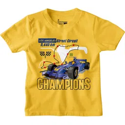 BonOrganik Boys Graphic Printed Round Neck Cotton T-shirt-picture-58