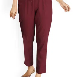 DIGITAL SHOPEE Women Regular Fit Cotton Trousers-image-91