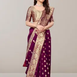 GAVUBAA Maroon Pure Georgette Leheriya Sarees-picture-33