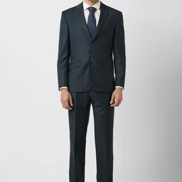 Van Heusen Textured Slim Fit Formal Two Piece Suit-image-98