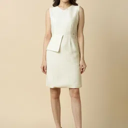 Allen Solly Woman V-Neck Formal Sheath Dress-image-8