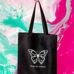 the sack co Black Cotton Tote Bag-image-64