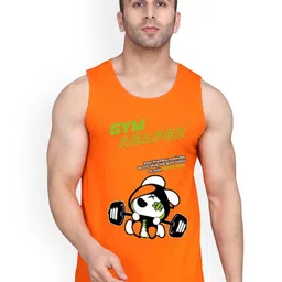 SLOWLORIS Printed Super Combed Cotton Gym Vest-image-23