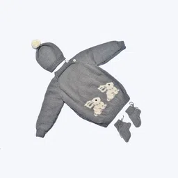 Tiekart 3-Piece Knitted Baby Apparel Gift Set-image-41