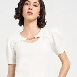 Annabelle by Pantaloons Puff Sleeve Top-picture-51