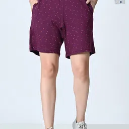BAESD Women Printed High-Rise Shorts-image-87