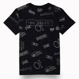 Gini and Jony Boys Typography Printed Round Neck Cotton T-shirt-image-87