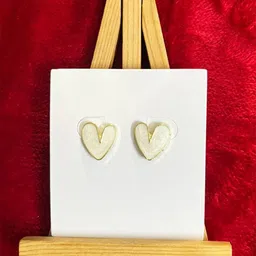 Palli Creation Gold Plated Heart Shaped Studs-33