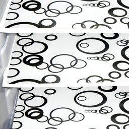 Aura 3-Pcs Black & White Printed Fridge Organisers-20