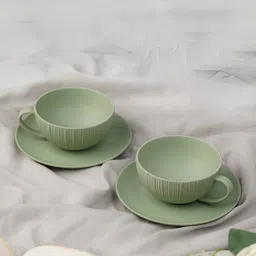 Vola Global LLP Green Porcelain Core Set of Cups and Mugs-image-32