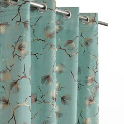 Myntra Elegant Homes Set Of 3 Blue Polyester Long Door Curtains-picture-14