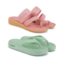 BERSACHE Women Printed One Toe Flats-picture-16