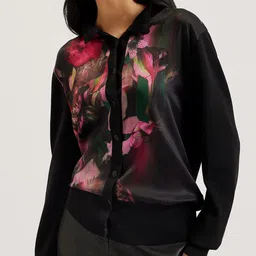 Ted Baker Women Cotton Floral Front-Open Cardigan-image-57