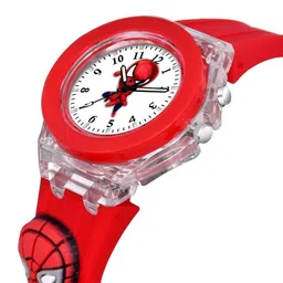 ON TIME OCTUS Boys Spider Man Printed Dial & 3D Straps Analogue Watch KD-037 RED SPIDERMAN image 4