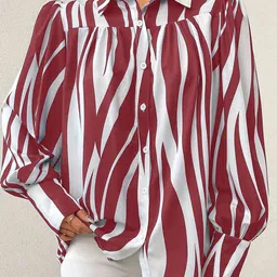Mast & Harbour Women Abstract Print Regular Shirt Style Top-18
