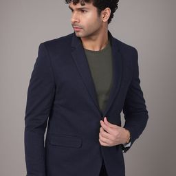 BAESD Notched Lapel Collar Single-Breasted Blazer-picture-1