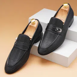 Ruosh Men Leather Formal Loafers-picture-27