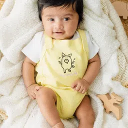 YK Infant Boys Printed Pure Cotton Bodysuit With T-Shirt-image-90