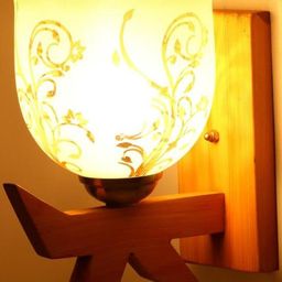SOMIL Gold Glass Cylinder Printed Wall Lamps-image-58