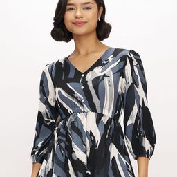 AASK Women Polyester Printed Black Color Regular Top-picture-30