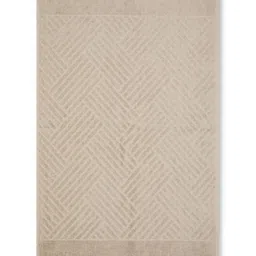 Fabindia Beige Pure Cotton 520 GSM Woven Hand Towel-42