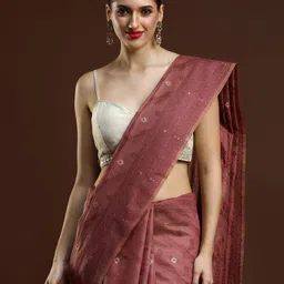 Mitera Woven Design Zari Chanderi Saree-picture-34