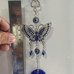 BLUE BEADS Butterfly With Evil Eye Wall & Door Hanging.-picture-4