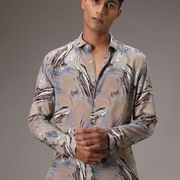 Banana Club Men Classic Floral Opaque Printed Casual Shirt-image-65