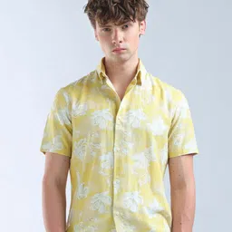 Flying Machine Regular Fit Floral Printed Shirt-image-73