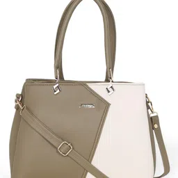 Stamp Women Colourblocked Structured Handheld Bag-26