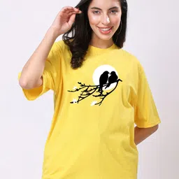 TQH Cotton Round Neck Printed T-shirt-picture-34