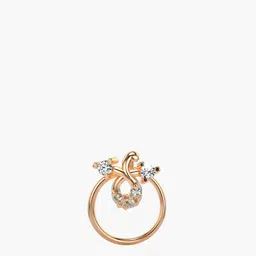 VALANOVA Women Hallmarked 14K Rose Gold & Certified Lab Grown Diamond Nosepin-picture-19