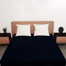 Wings Star Blue Single Cotton Breathable Mattress Protector-image-93