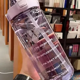 Myntra Elegant Homes Purple Single Plastic Printed Water Bottle-image-17