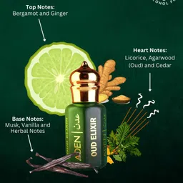 ADEN Oud Elixir Non Alcoholic Luxury Attar - 12 ml image 2