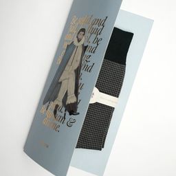 Theater Men Patterned Calf Length Socks-image-33
