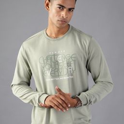 V-Mart Men Typography Printed Polyester Interlock Round Neck Pullover Sweatshirt-picture-15