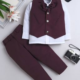 FOURFOLDS Boys Single-Breasted 3-Piece Suits-image-53