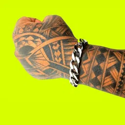 Dynamic Retail Global Men's Silver-Plated Link Bracelet-image-91