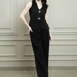 Athena V-Neck Waistcoat With Trousers Co-Ords-picture-21