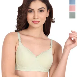 Liigne Women Pack Of 4 Bra Full Coverage Lightly Padded-51
