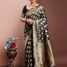 Dori Woven Design Banarasi Saree With Unstitched Blouse Piece-picture-54