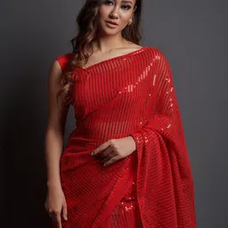 GAVUBAA Embellished Sequinned Saree-picture-30