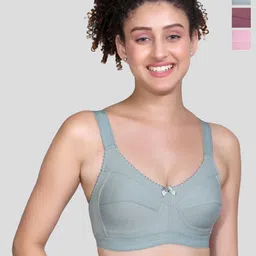 Amour Secret Pack Of 3 Non Padded Cotton Everyday Bra -All Day Comfort-picture-23