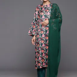 Varanga Women Floral Printed Kurta with Trousers & Dupatta-picture-35